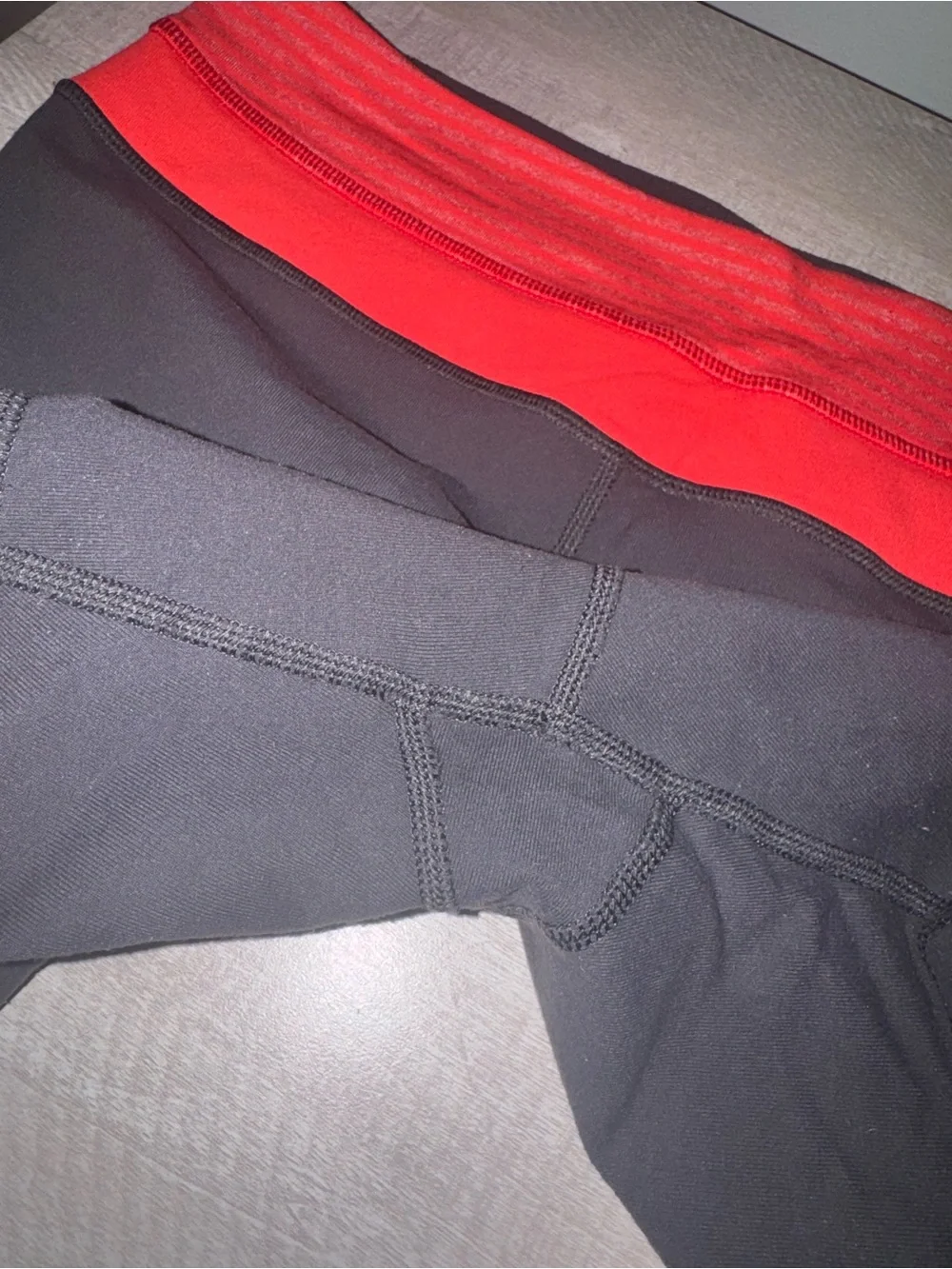 Lululemon Black Shorts with Red / Pink Waistband